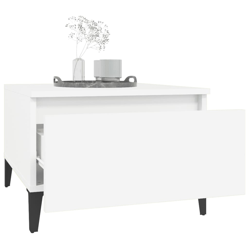 Grove side table with drawer open