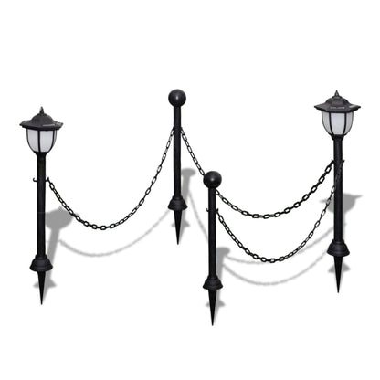 Glade set: 2 solar lanterns, 2 posts and chains