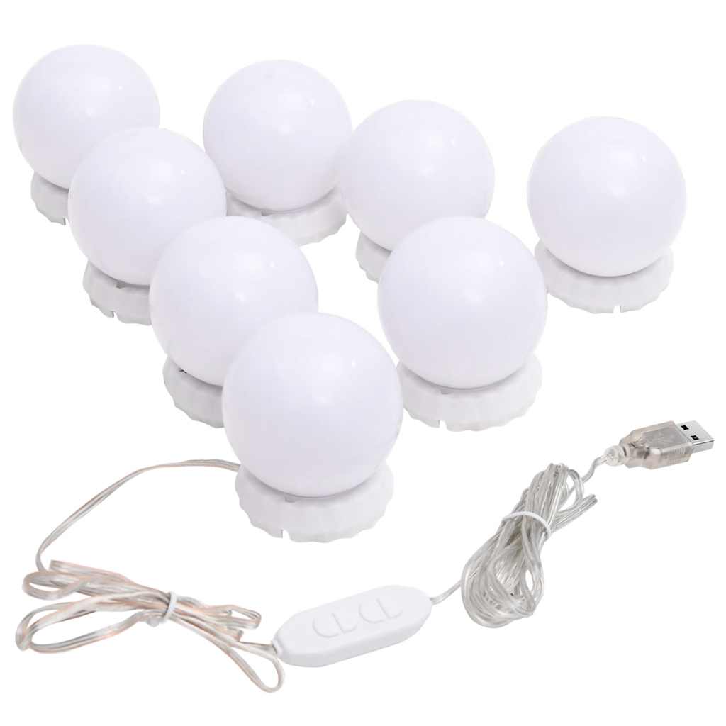 Mirror Light with 8 LED Bulbs, Warm and Cool White