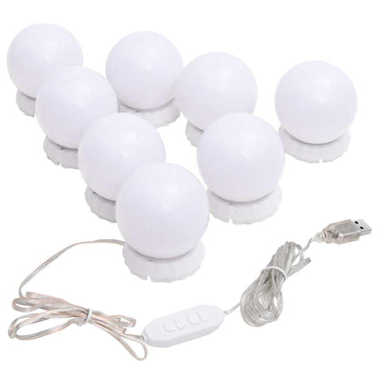 Mirror Light with 8 LED Bulbs, Warm and Cool White
