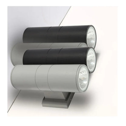 Twinbeam stainless steel up-down wall light – photo 5