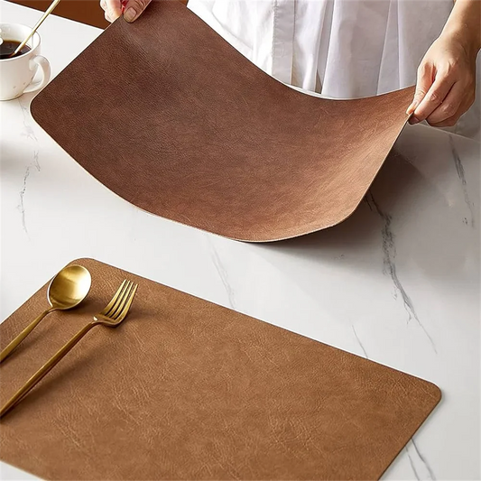 DuoMat double-sided leather placemats