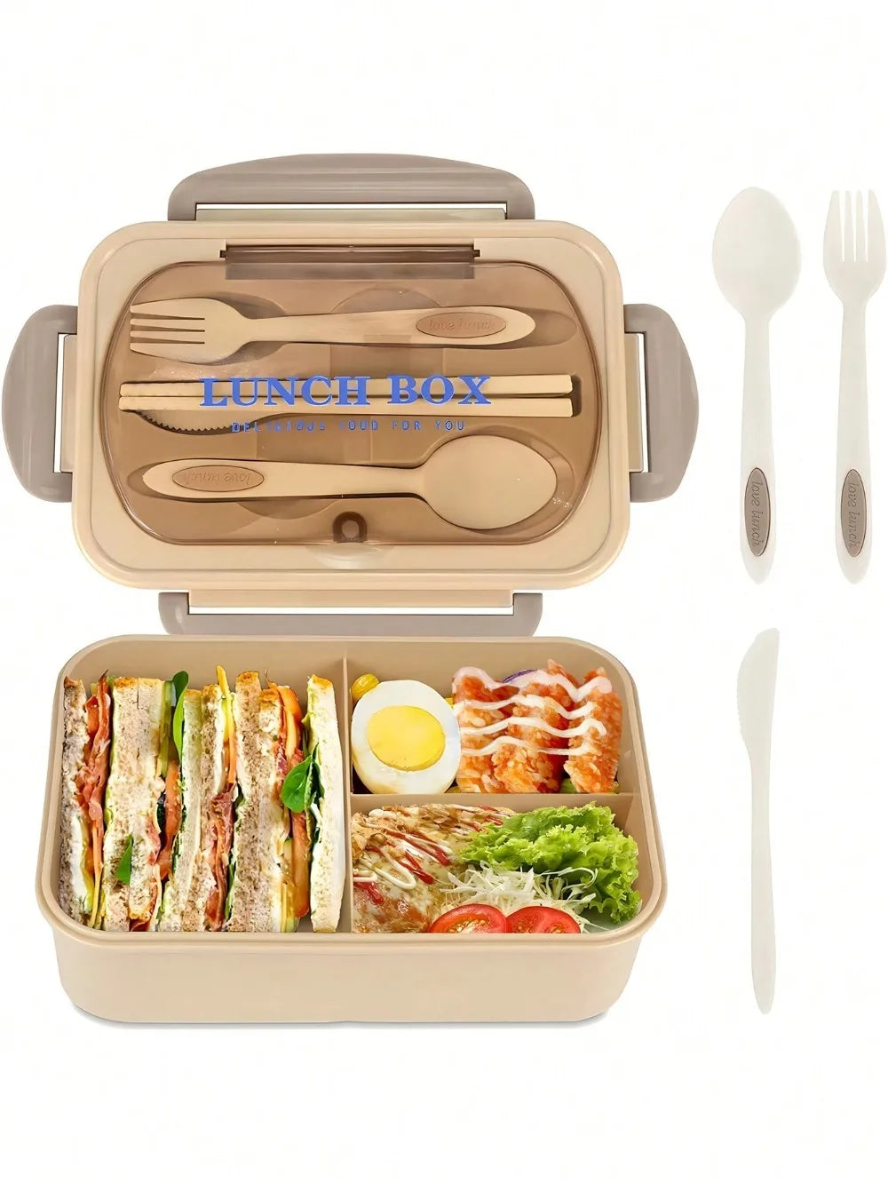 MealMate three-compartment lunch box