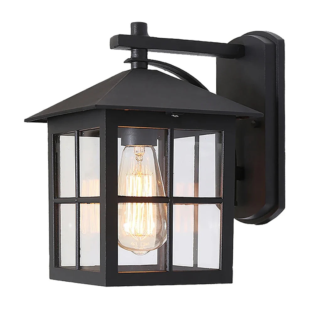 Camden glass lantern wall light – photo 6