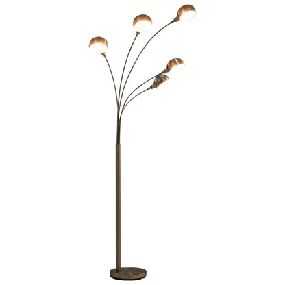 Floor Lamp, 200 cm, 5 × E14, Silver