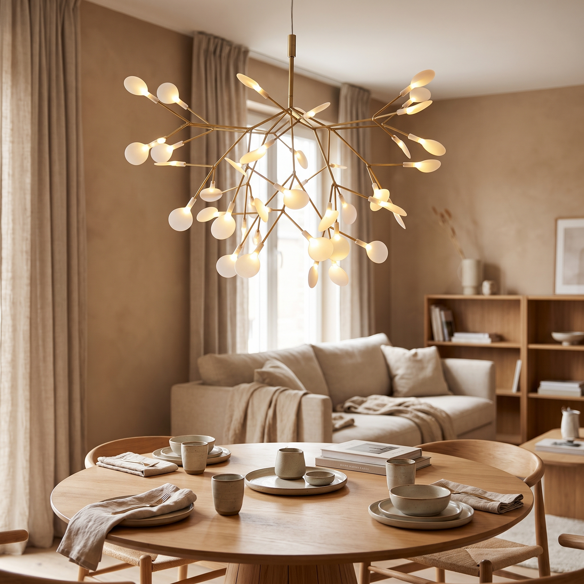 Fern branching leaf chandelier — iwt2