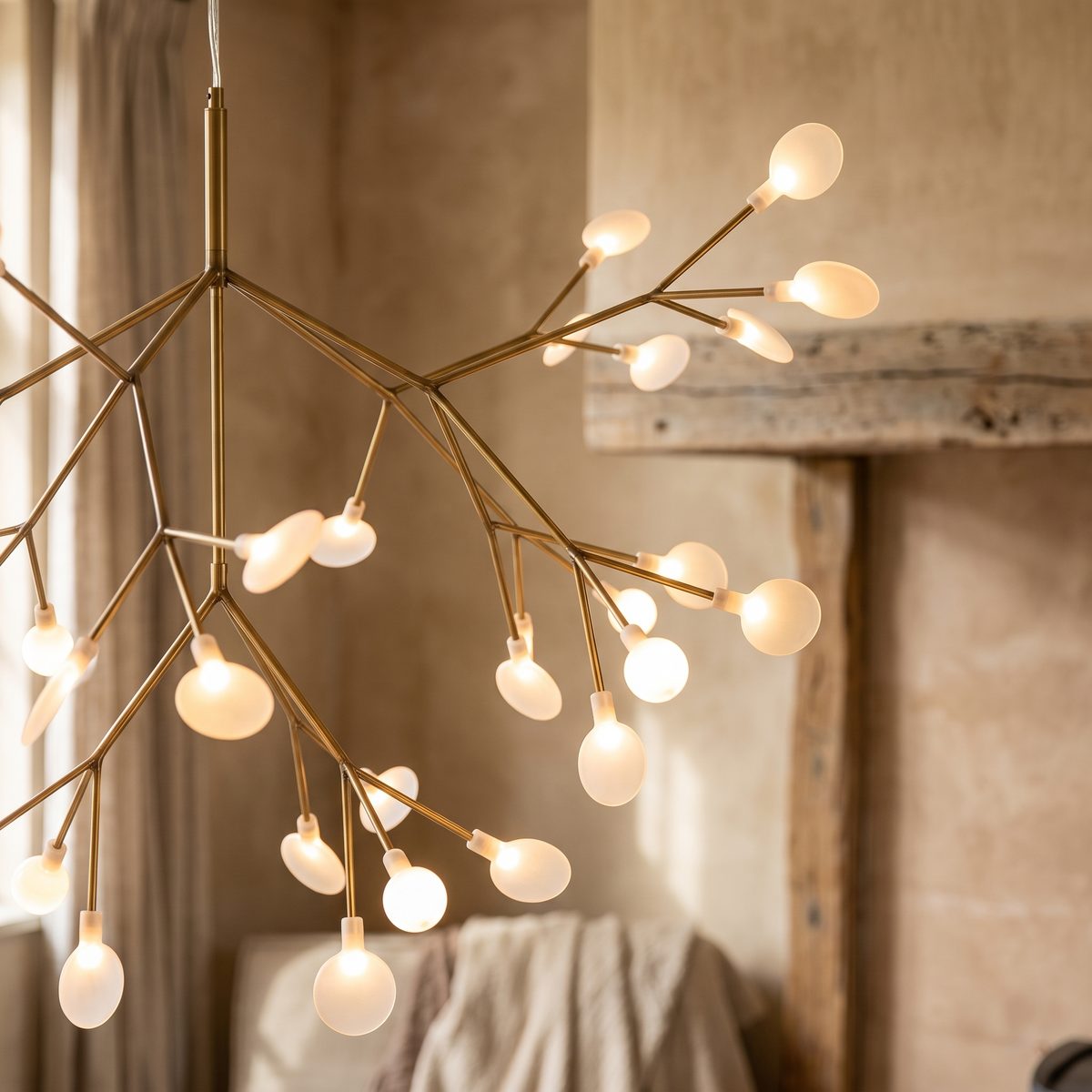 Fern branching leaf chandelier — iwt3