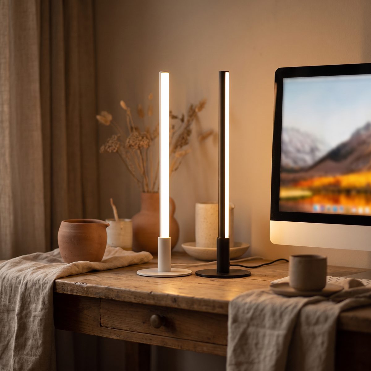 Halden twin bar table lamp — iwt1