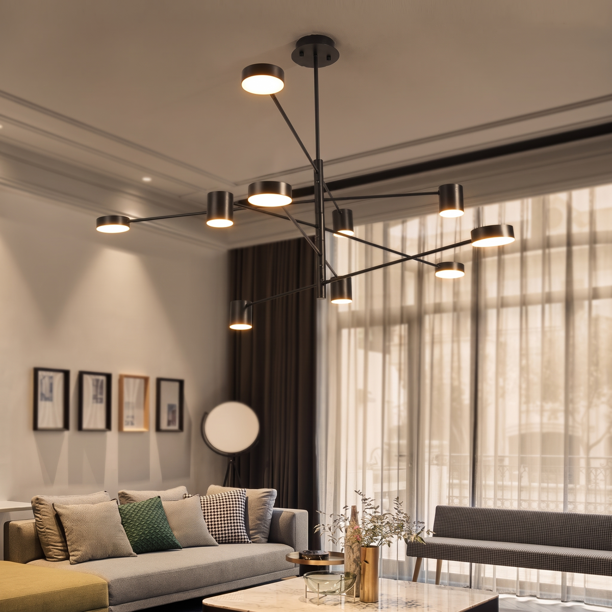 Vega multi-arm chandelier — iwt1