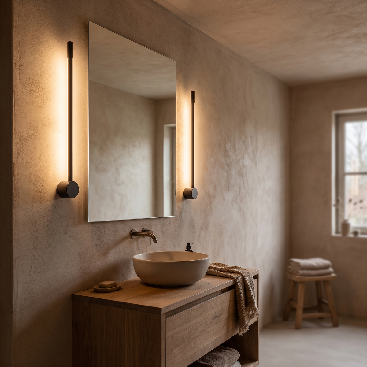 Linea slim mirror wall light — iwt3