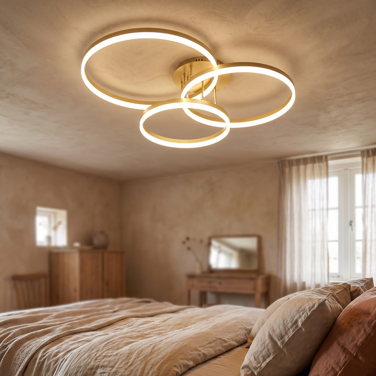 Ripple layered ring ceiling light — iwt1