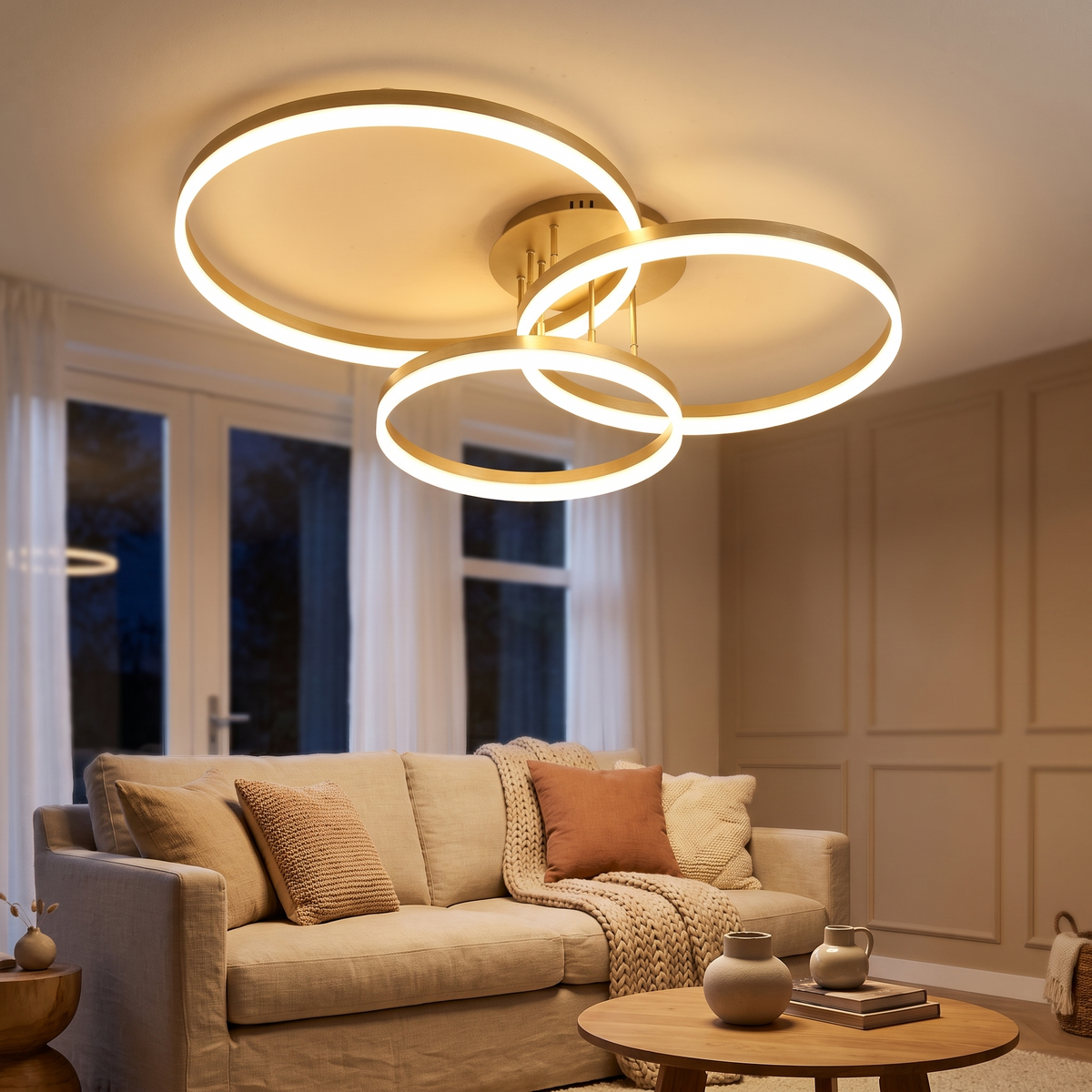 Ripple layered ring ceiling light — iwt3