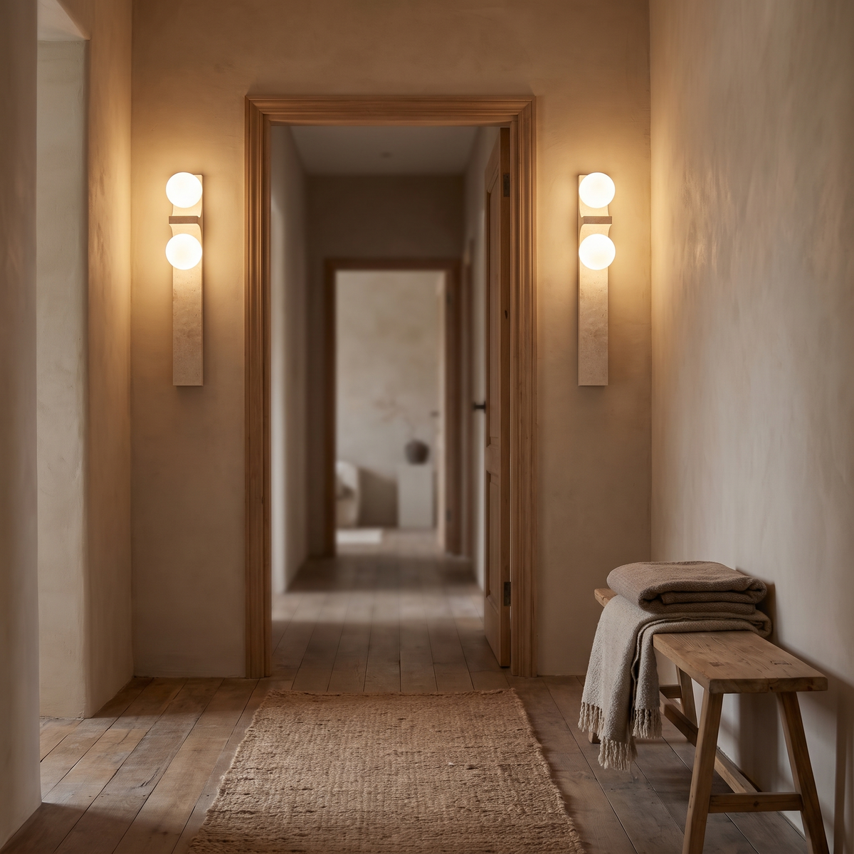 Dune sandstone strip wall light — iwt3
