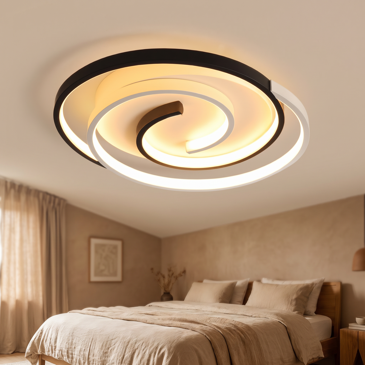 Swirl spiral flush ceiling light — iwt1