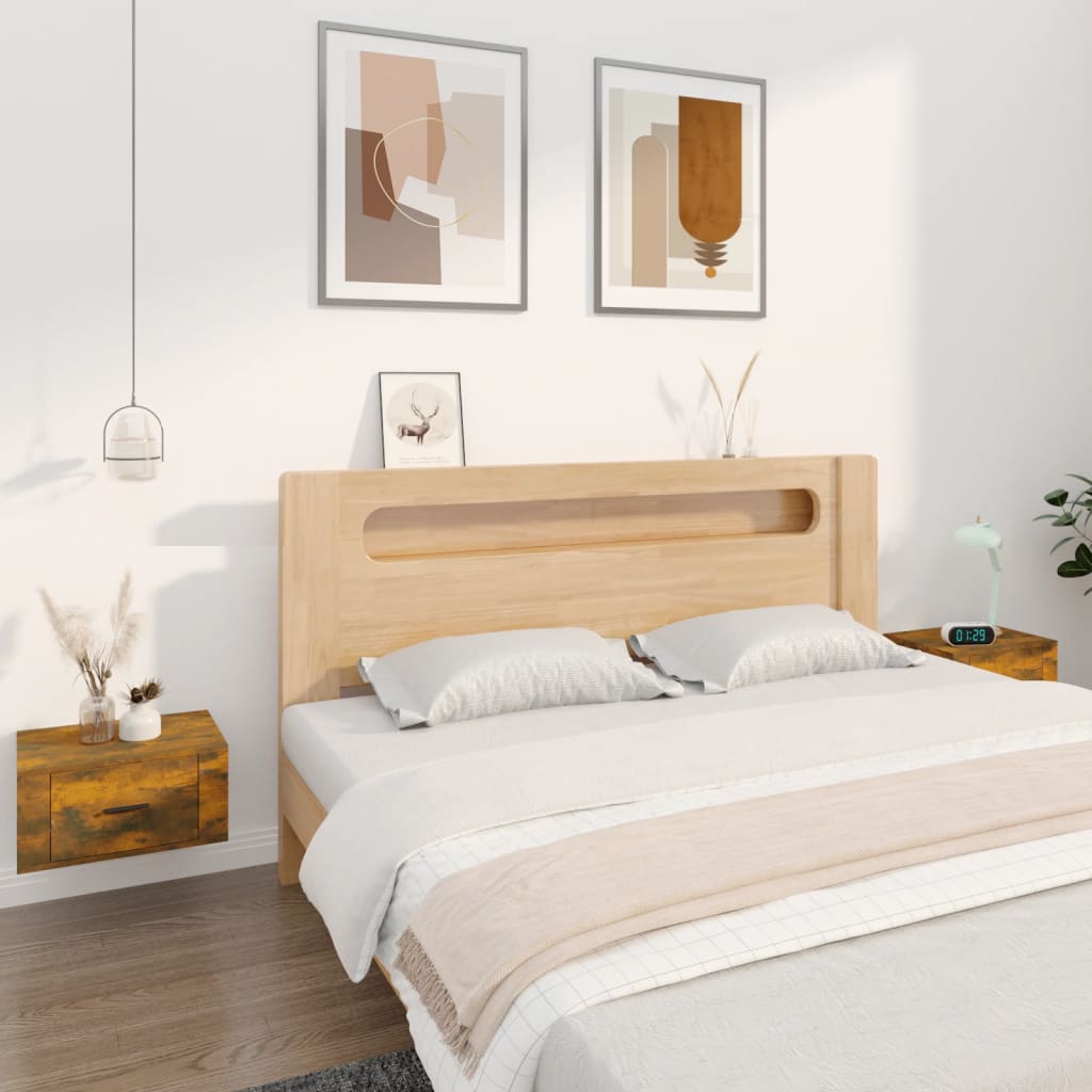 Wall-Mounted Bedside Tables, 2 pcs, Smoked Oak