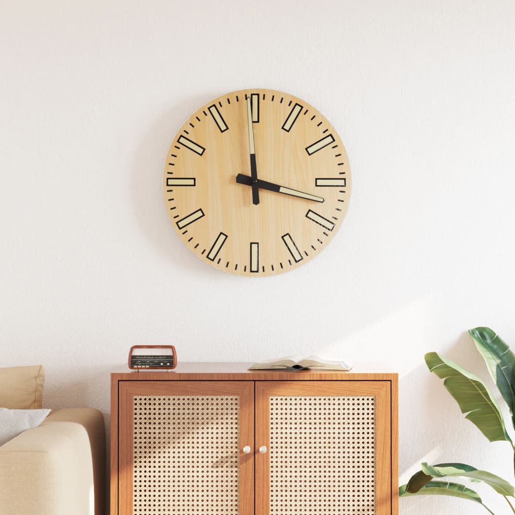 Wall Clock, Luminous Scale and Hands, Ø30 cm