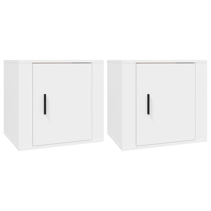 Cairn bedside tables, pair, white