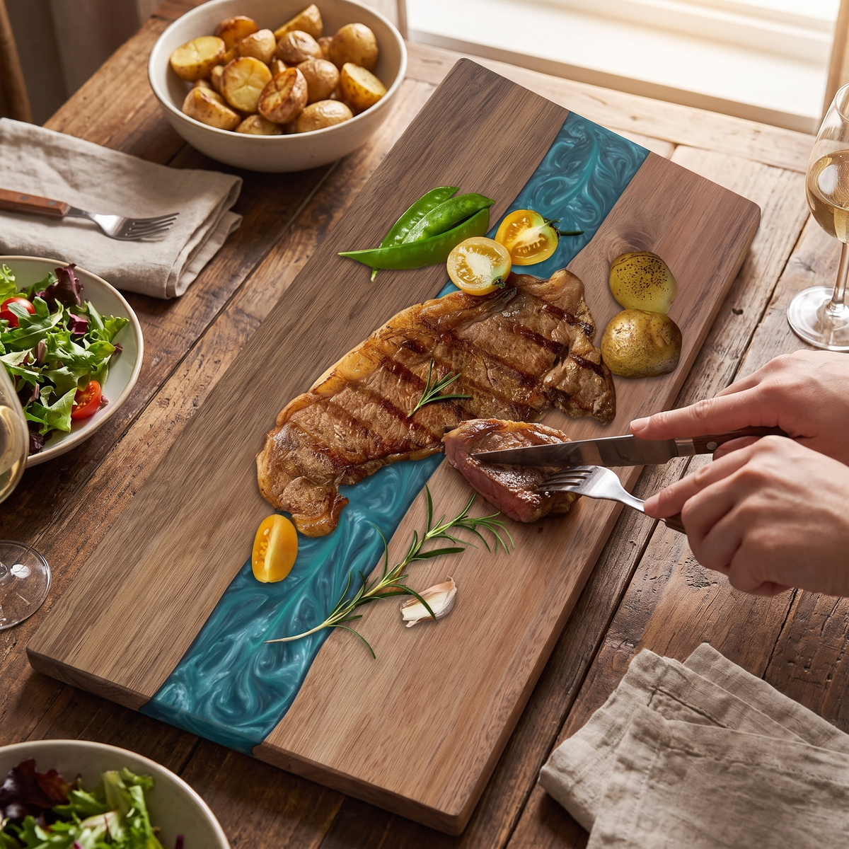 Resin River Cutting Board