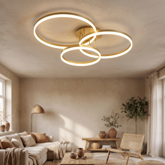 Ripple layered ring ceiling light