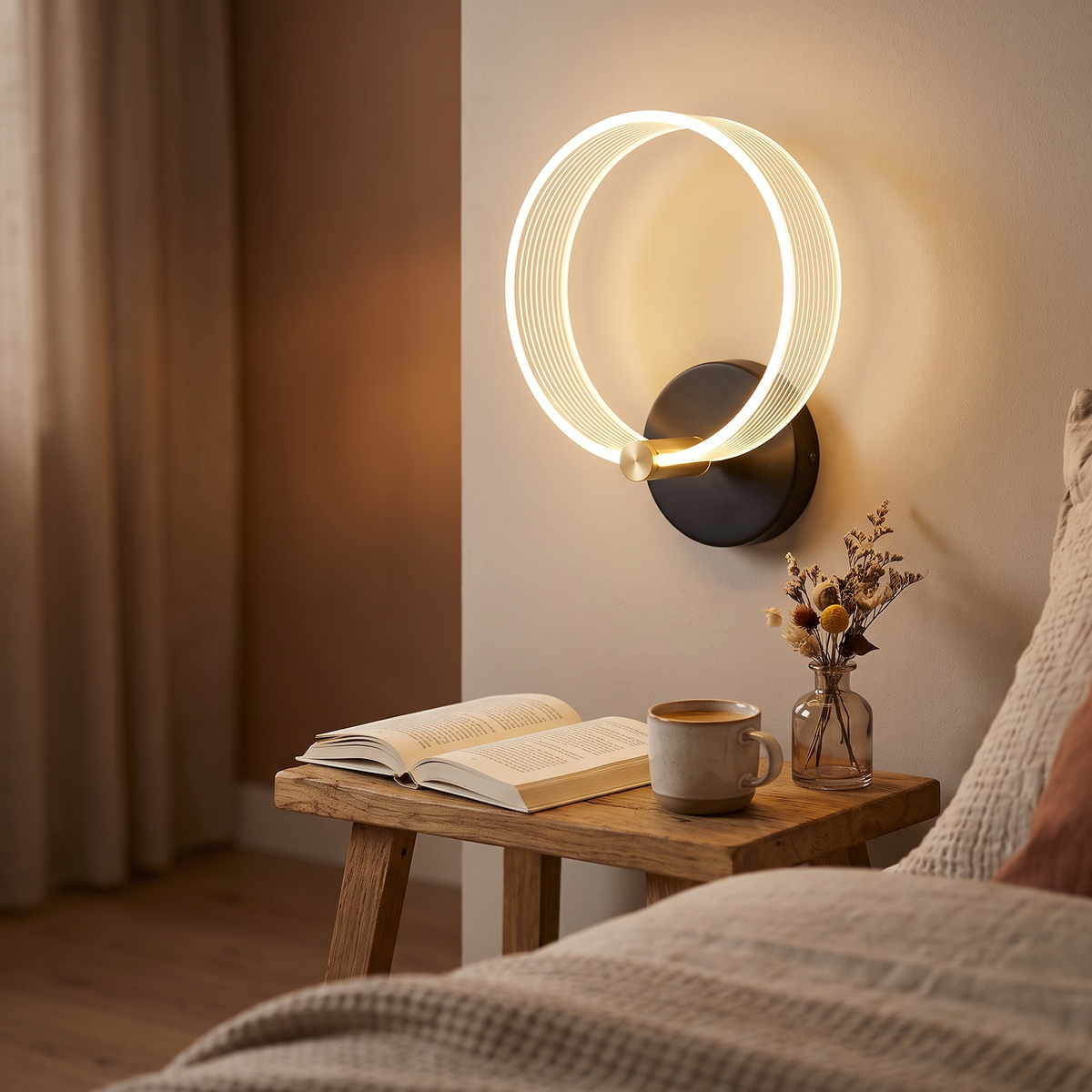 Circa ring bedside wall light