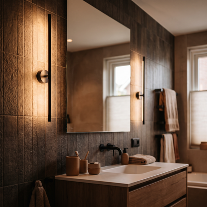 Linea slim mirror wall light