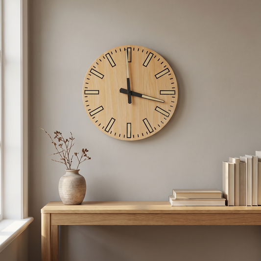 Beacon | Luminous-Dial Wall Clock, Ø30 cm