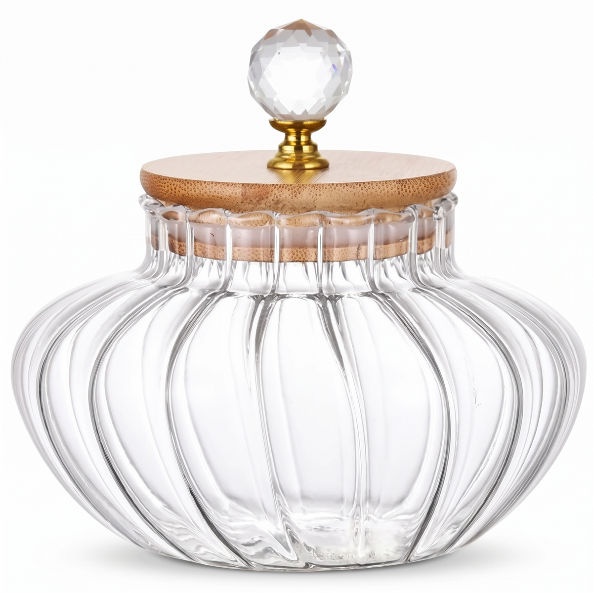 Furrow | Striped Borosilicate Coffee Canister
