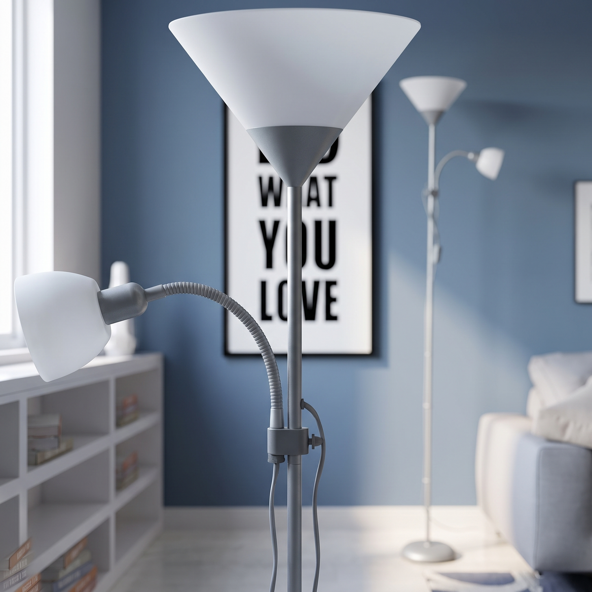 Heron | Floor Lamp, Grey or Black