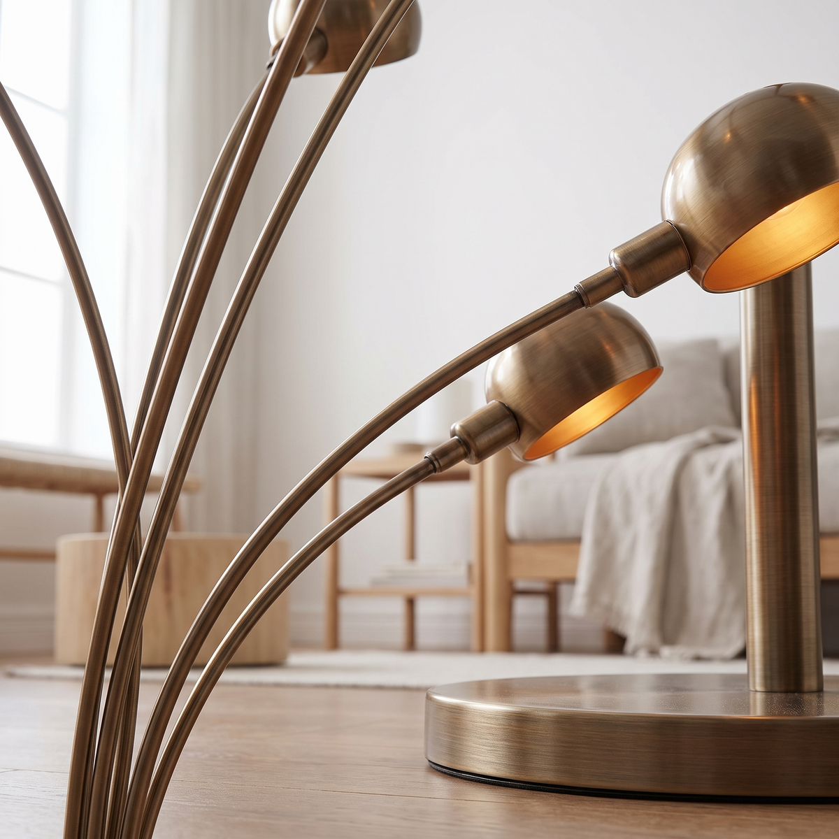 Spindle | Five-Head Floor Lamp, 200 cm
