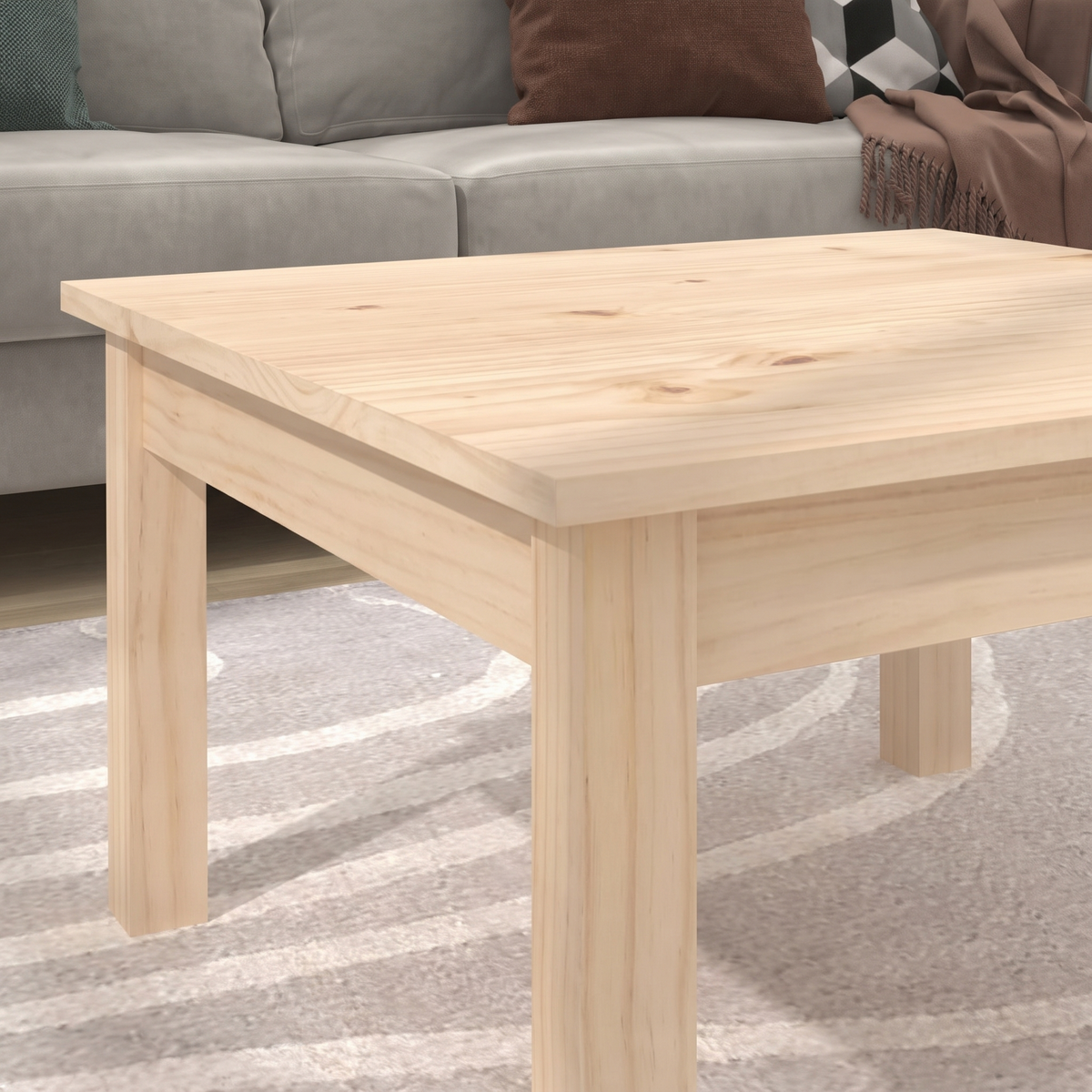 Timber | Solid Pine Coffee Table, 55 cm