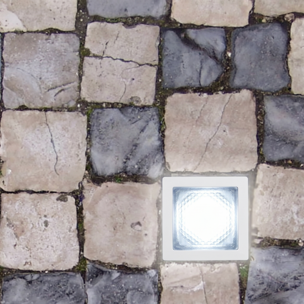 Cairn | Recessed LED Floor Lights, 100 × 100 mm, Pair