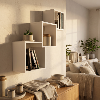 Cairn | Cube Wall Shelf, 68 cm