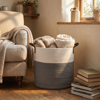Weft | Cotton Storage Basket, 38 x 46 cm