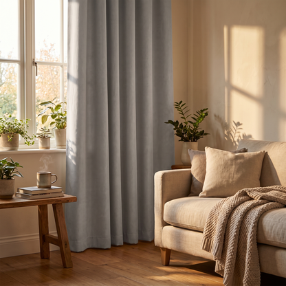 Loom | Wide Blackout Eyelet Curtain, 290 x 245 cm