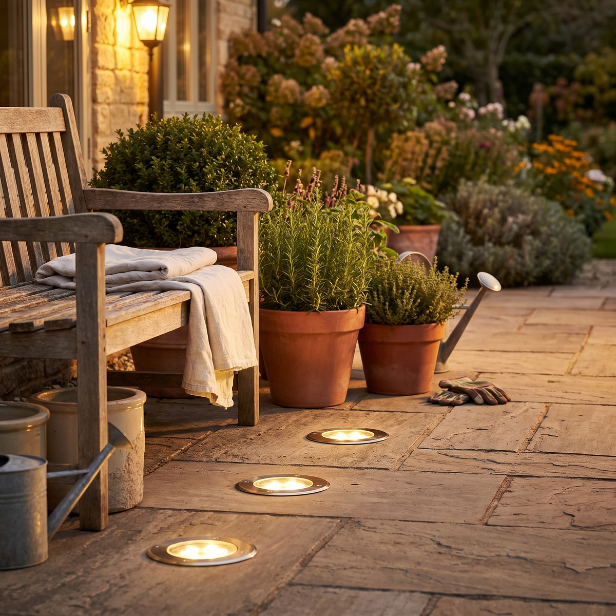 Quarry | Round Recessed Floor Light, Die-cast Aluminium