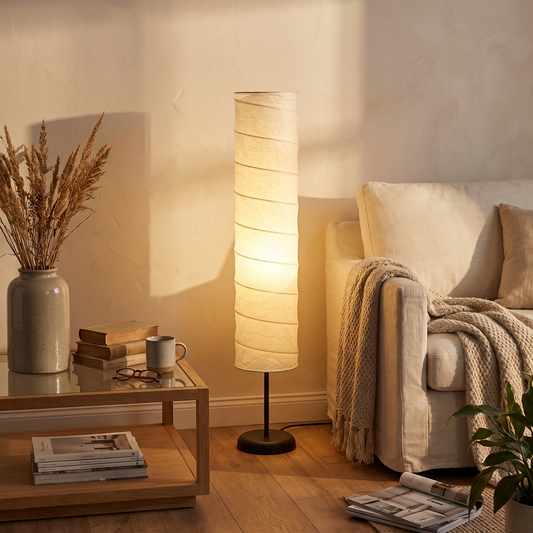 Column | White Floor Lamp, 121 cm