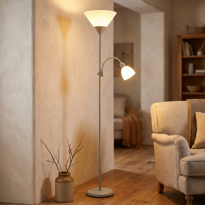 Heron | Floor Lamp, Grey or Black