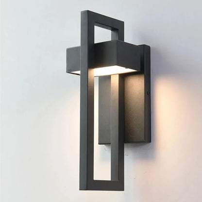 Norra framed outdoor wall lamp
